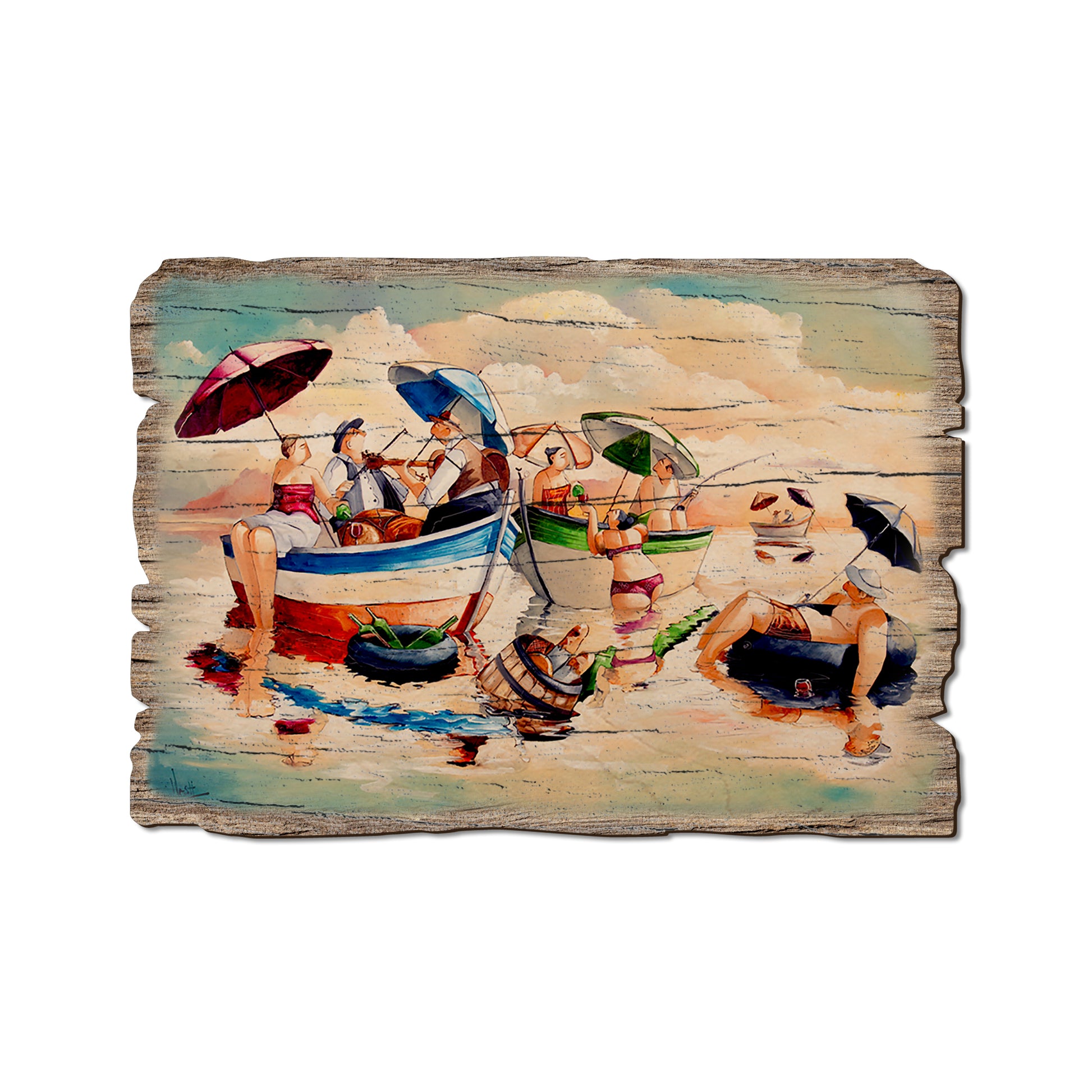 West's Water Party - Rustic Edge Postcards & Magnets Rustic Edge Postcard (5pk // $2.80ea)
