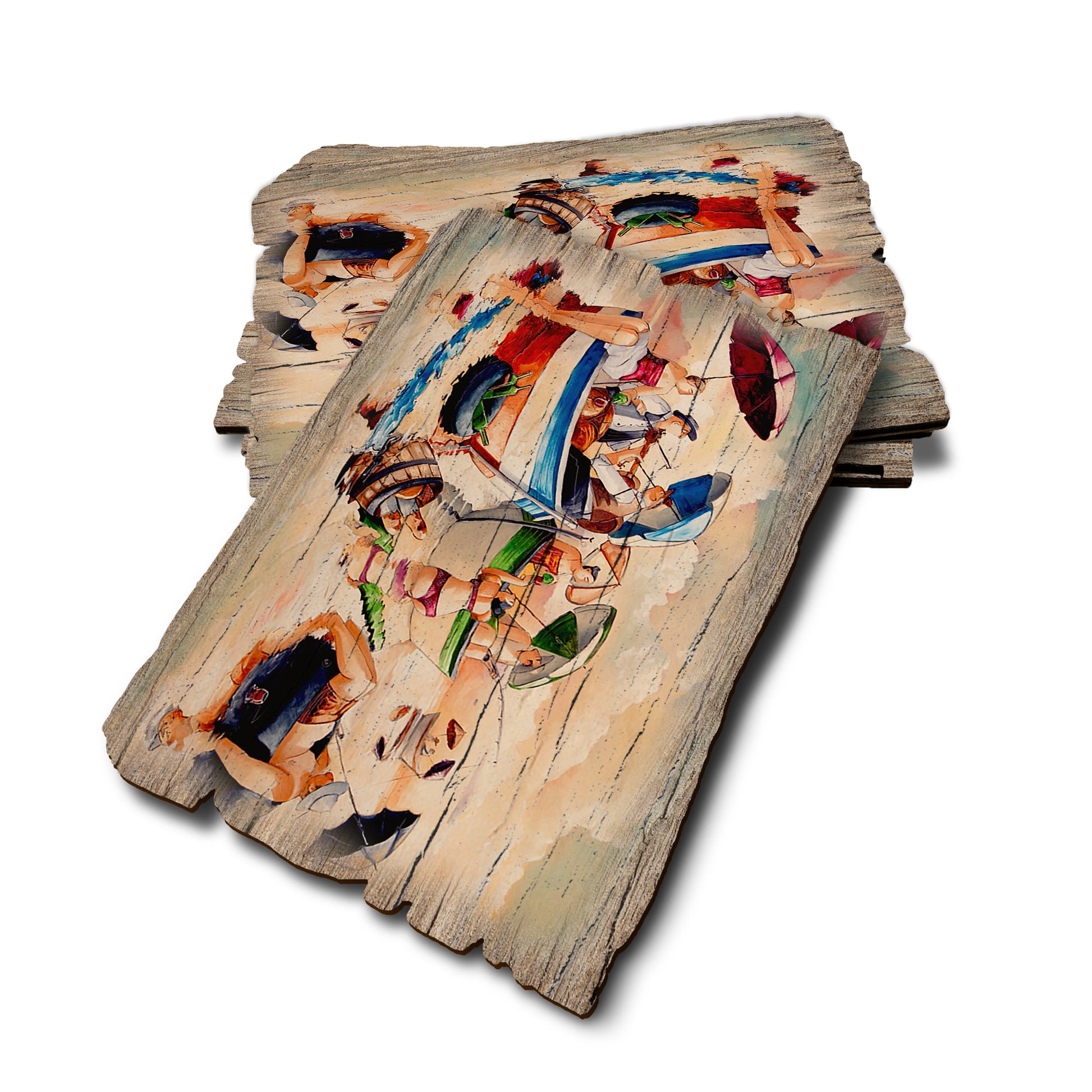 West's Water Party - Weathered Edge Rustic Edge Postcard (5pk // $2.80ea)
