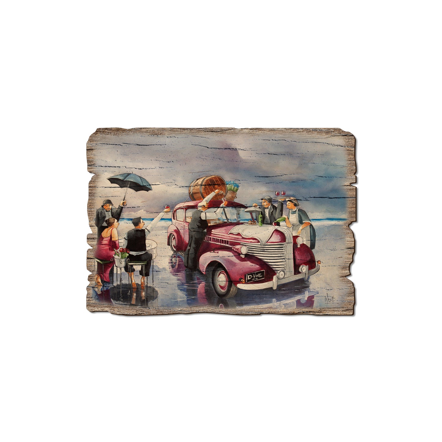 West's Wine Topper - Rustic Edge Postcards & Magnets Rustic Edge Magnet (5pk // $2.80ea)