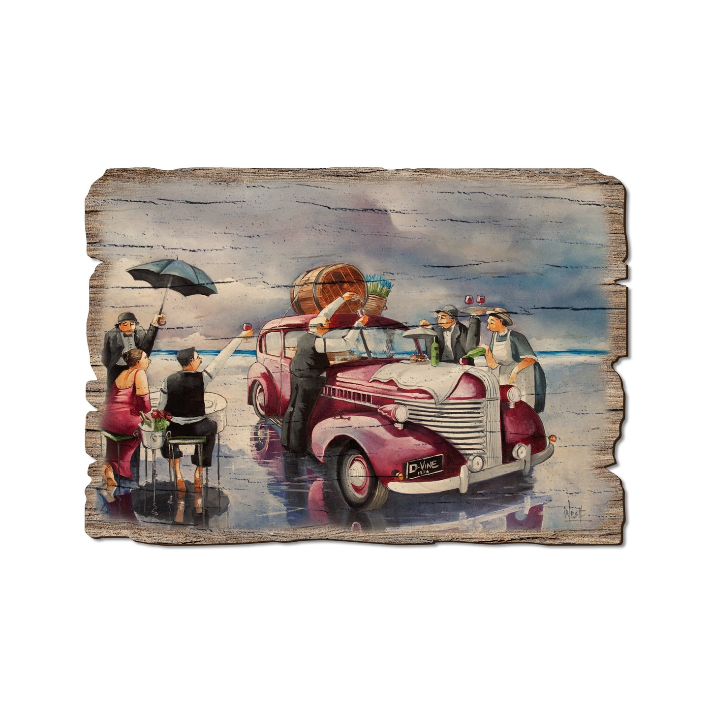 West's Wine Topper - Rustic Edge Postcards & Magnets Rustic Edge Postcard (5pk // $2.80ea)