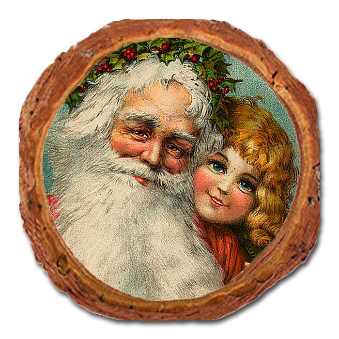 Coaster: Live Edge - Santa's Girl