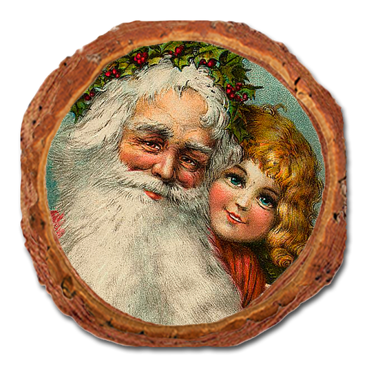 Coaster: Live Edge - Santa's Girl
