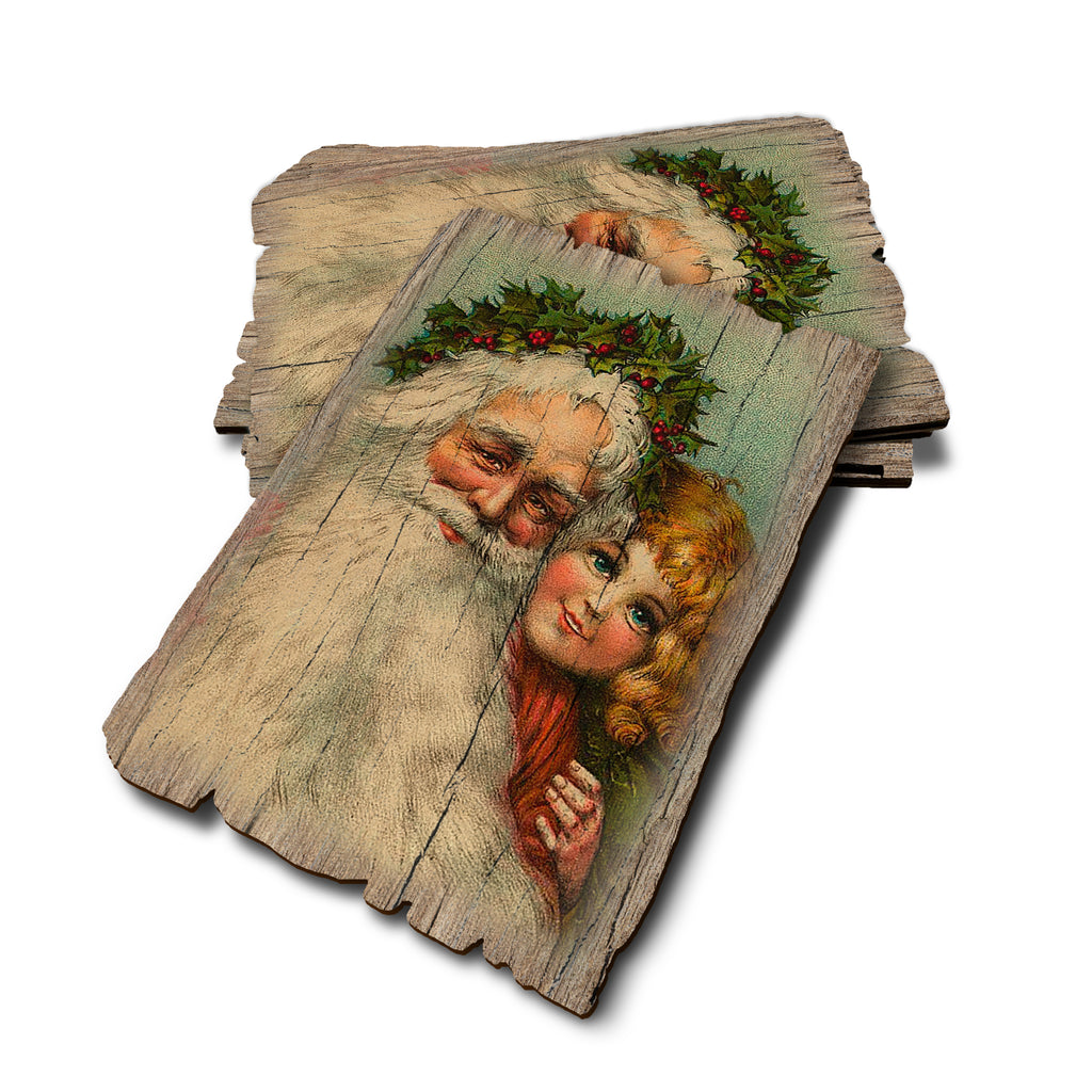 Santas Girl - Weathered Edge Rustic Edge Postcard (5pk // $2.80ea)