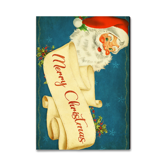 Magnet: Classic Edge - Santa Scroll