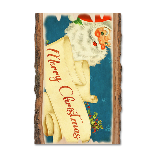 Magnet: Live Edge - Santa Scroll
