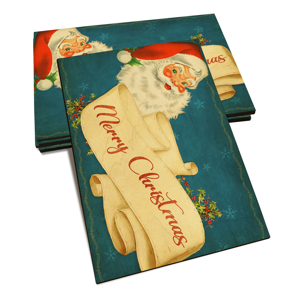 Santa Scroll - Holiday - Classic Edge Classic Edge Postcard (5pk // $2.80ea)