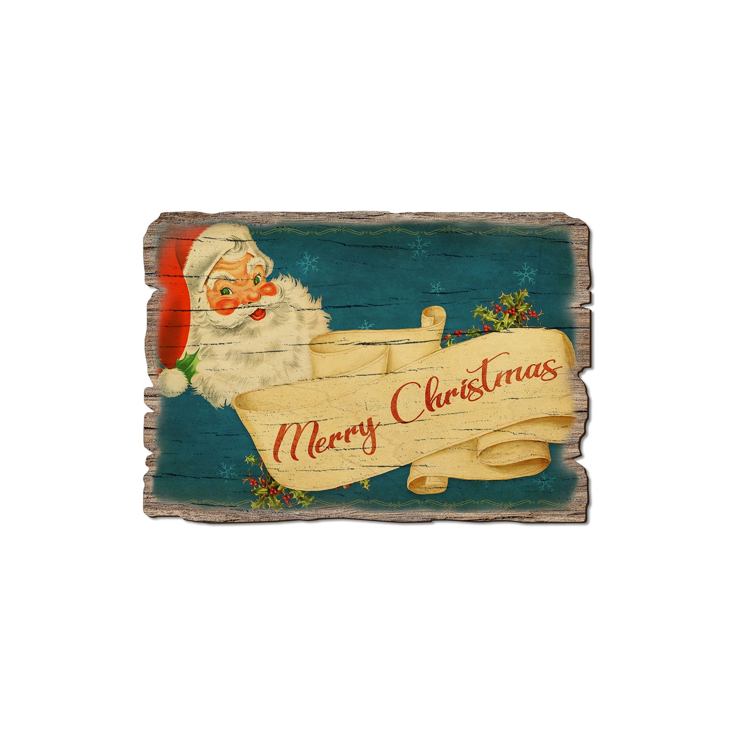 Santa Scroll - Rustic Edge Postcards & Magnets Rustic Edge Magnet (5pk // $2.80ea)