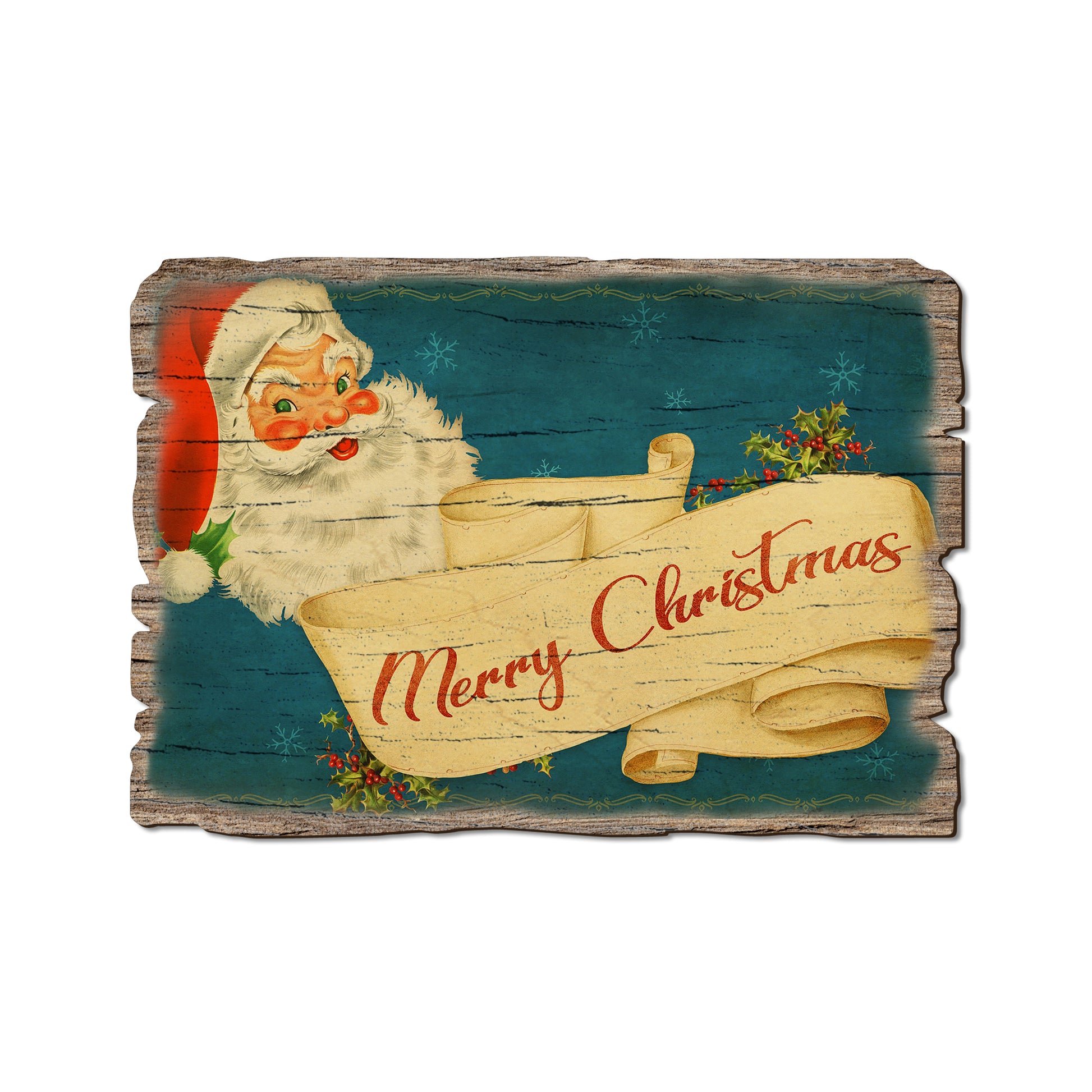 Santa Scroll - Rustic Edge Postcards & Magnets Rustic Edge Postcard (5pk // $2.80ea)