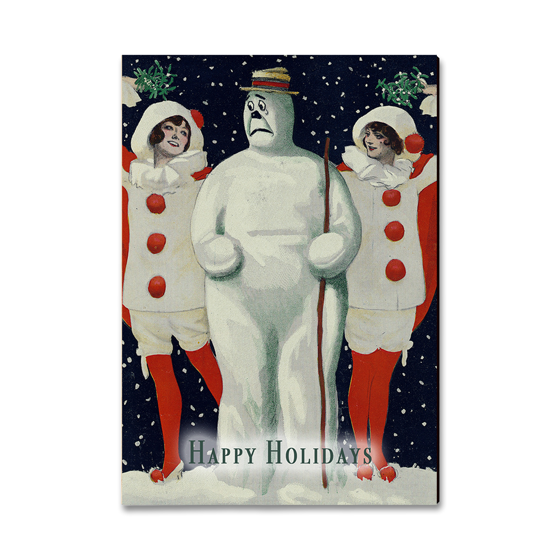 Postcard: Classic Edge - Sad Snowman