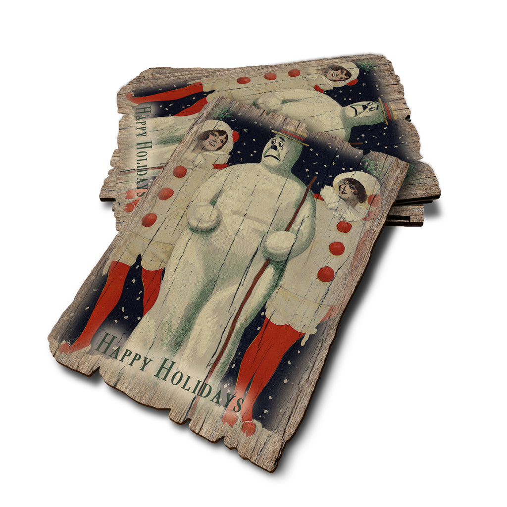 Sad Snowman - Weathered Edge Rustic Edge Postcard (5pk // $2.80ea)