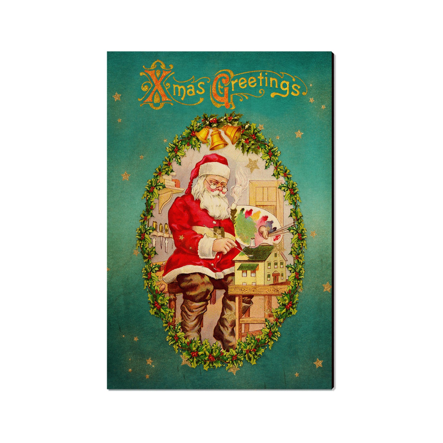 Santa Wreath - Holiday - Classic Edge