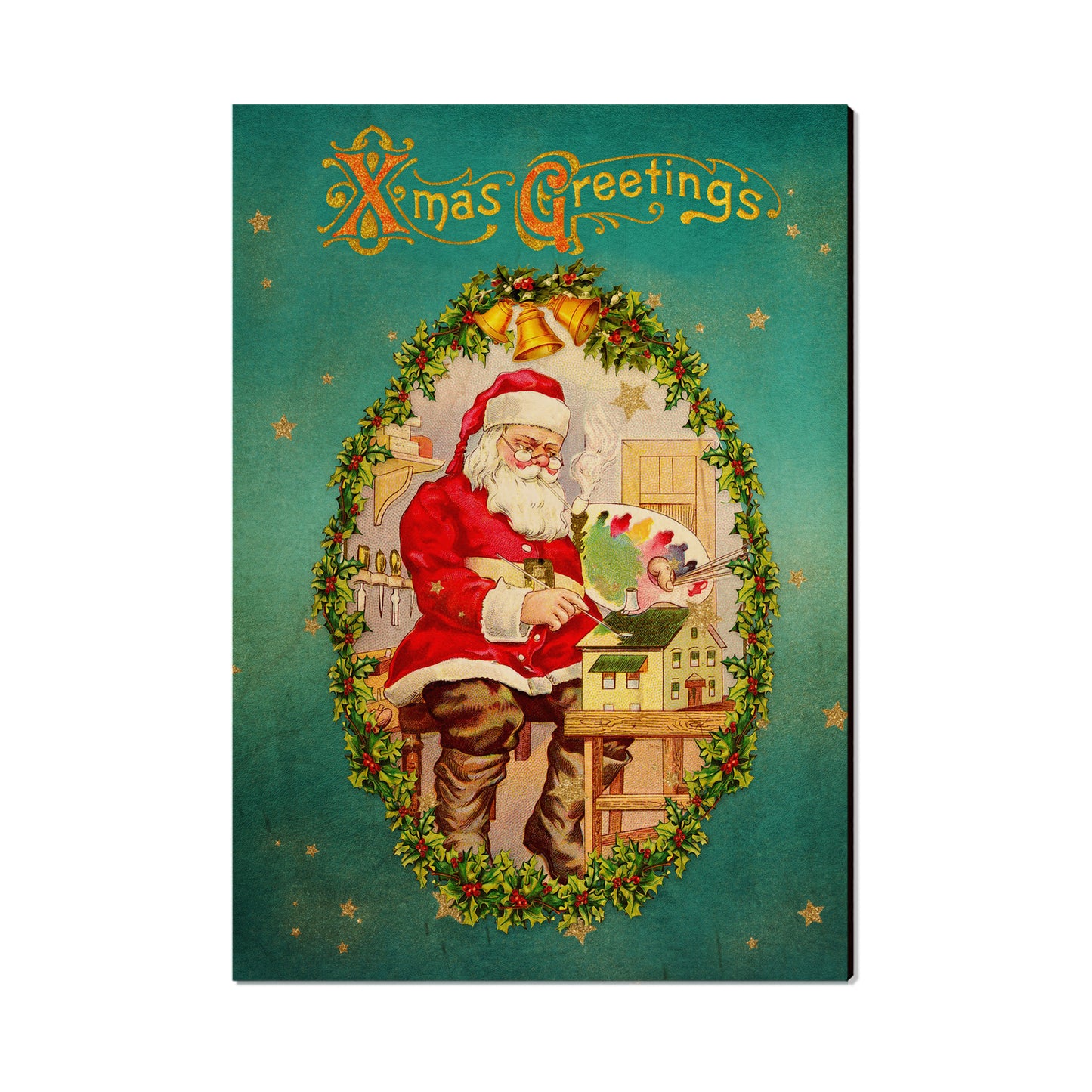 Santa Wreath - Holiday - Classic Edge