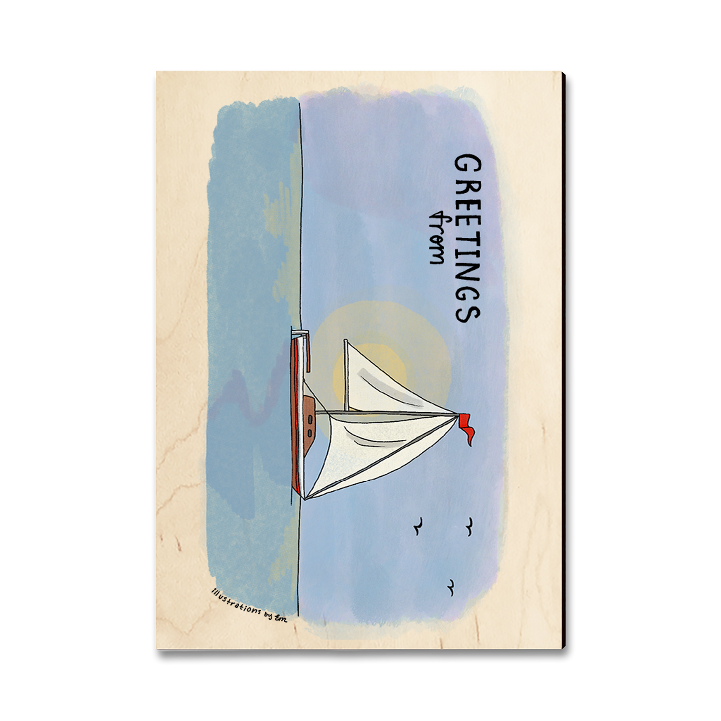 Greeting Card: Classic Edge - Summer Boating