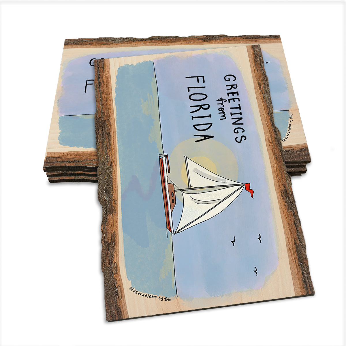 Summer Boating - Live Edge Live Edge Postcard (5pk // $2.80ea)