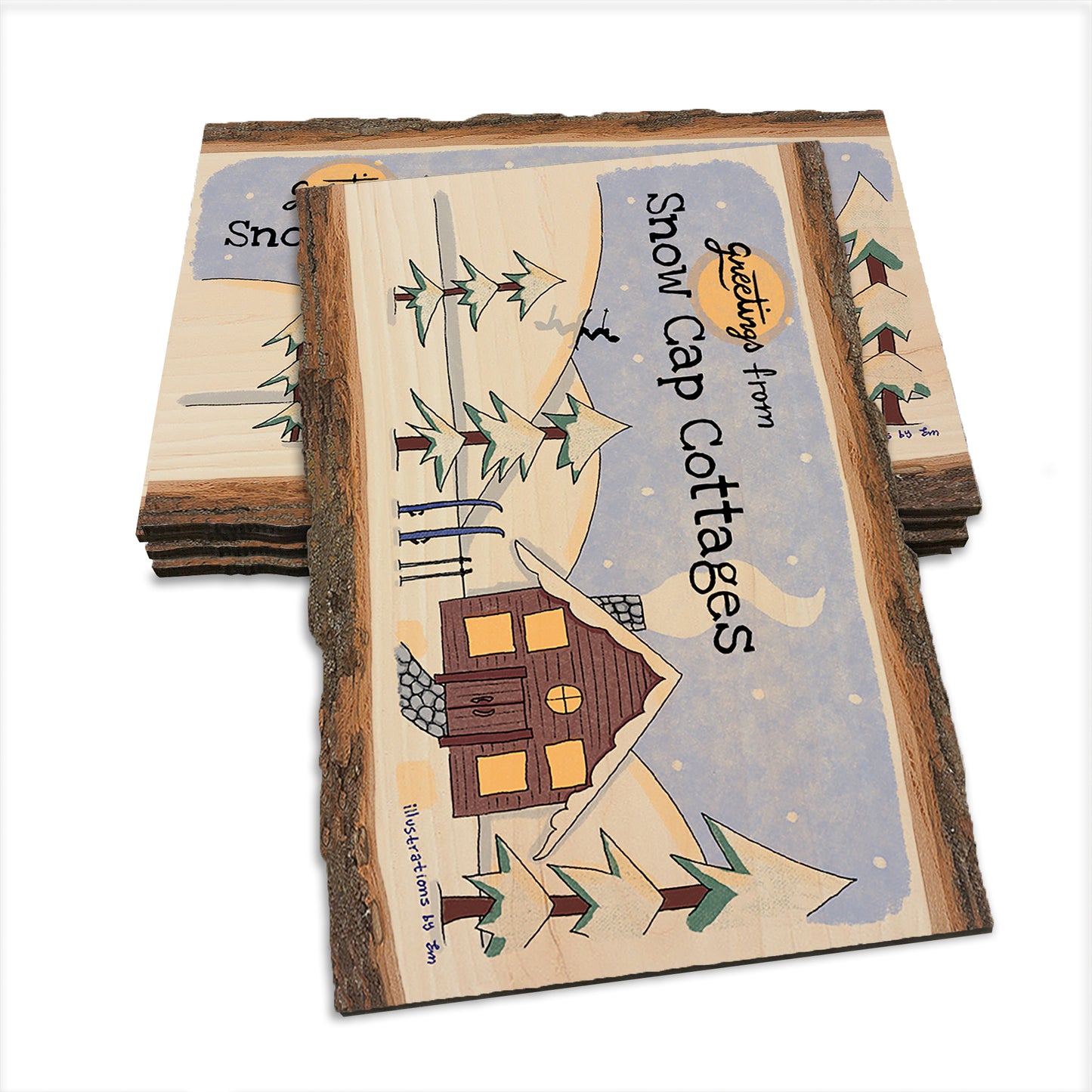 Snow Cabin - Live Edge Live Edge Postcard (5pk // $2.80ea)
