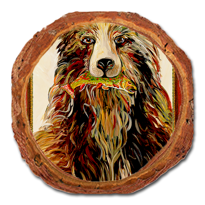 Coaster: Live Edge - Bear & Fish