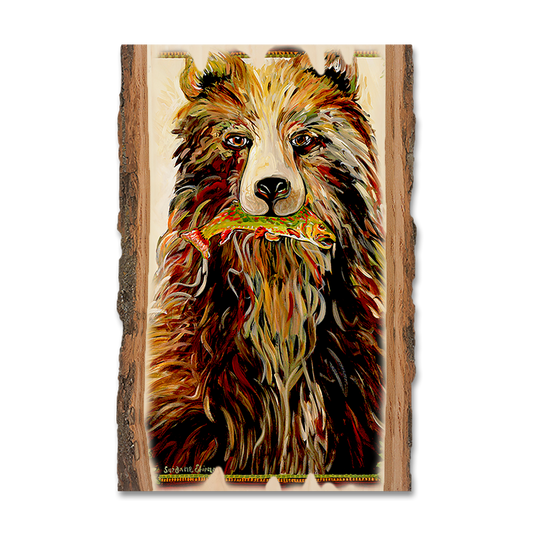 Greeting Card: Live Edge - Bear & Fish