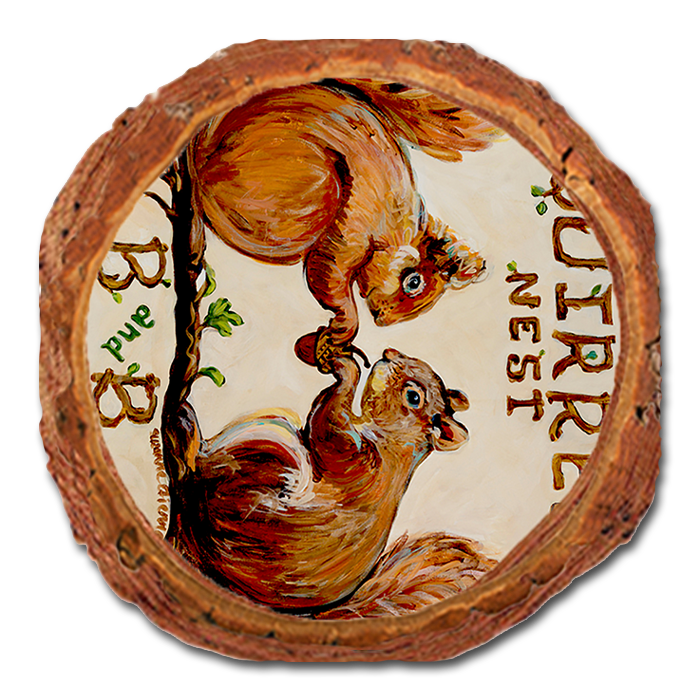 Coaster: Live Edge - Squirrel's Nest