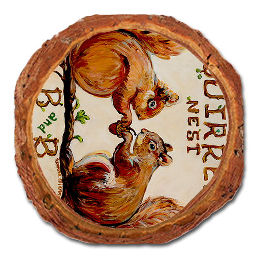 Coaster: Live Edge - Squirrel's Nest