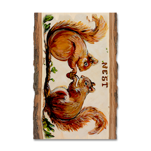 Greeting Card: Live Edge - Squirrel's Nest