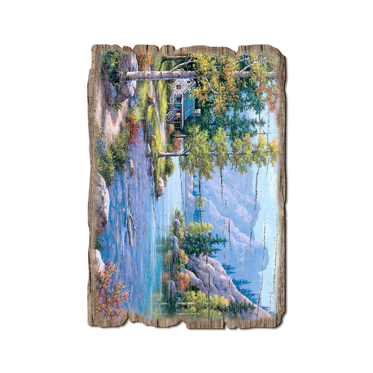 Greeting Card: Weathered Edge - Kim's Autumn River