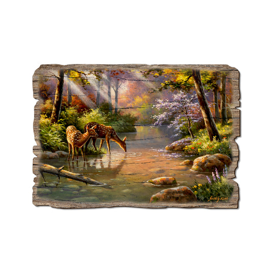 Kim's Deer In Stream - Rustic Edge Postcards & Magnets Rustic Edge Postcard (5pk // $2.80ea)