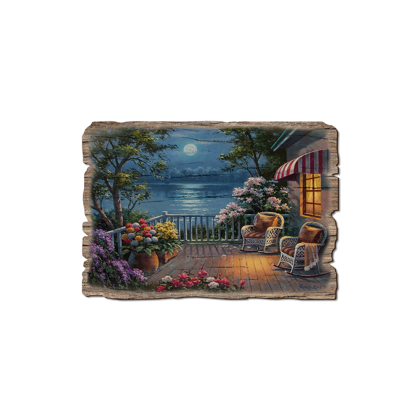 Kim's Evening Deck - Rustic Edge Postcards & Magnets Rustic Edge Magnet (5pk // $2.80ea)