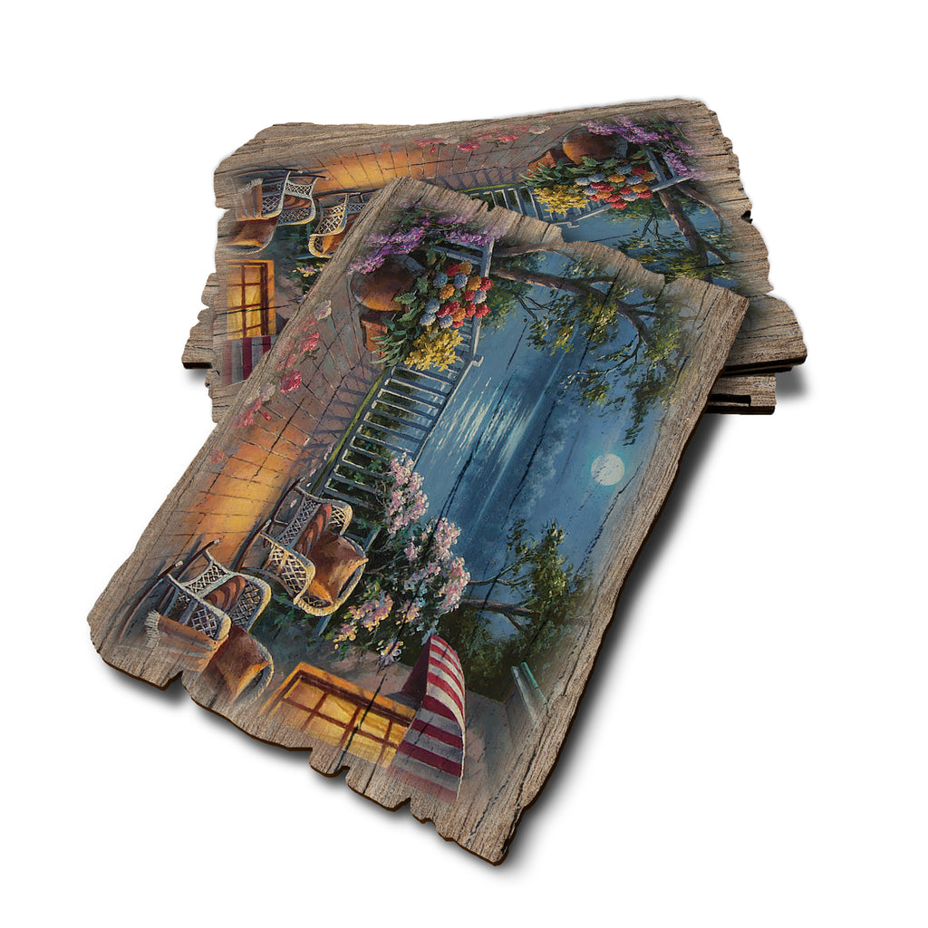 Kim's Evening Deck - Weathered Edge Rustic Edge Postcard (5pk // $2.80ea)