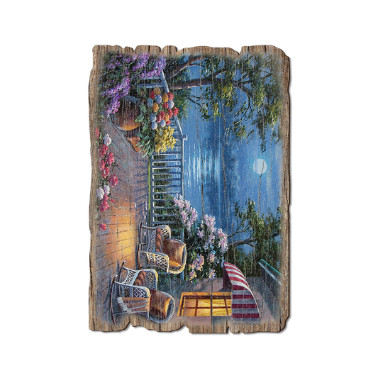 Greeting Card: Weathered Edge - Kim's Evening Deck