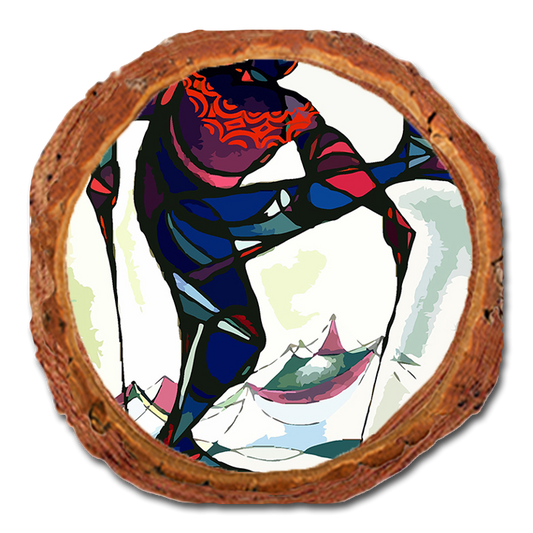 Coaster: Live Edge - Skier Holiday Greeting (Pack of 5)