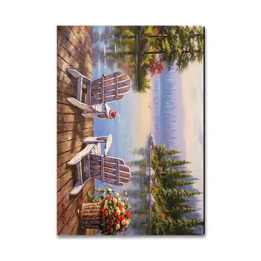 Greeting Card: Classic Edge - Kim's Morning Coffee
