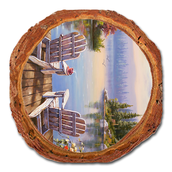 Coaster: Live Edge - Kim's Morning Coffee (Pack of 5)