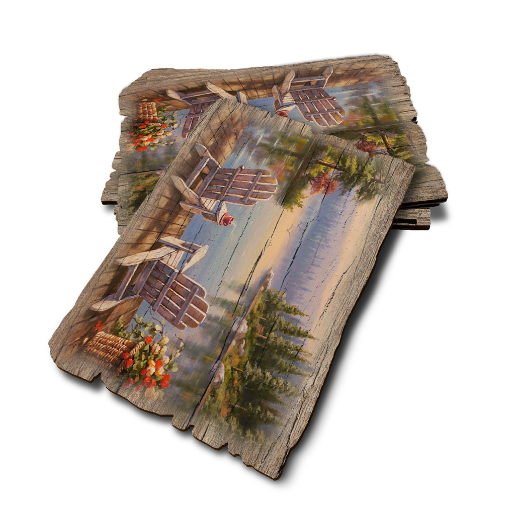 Kim's Morning Coffee - Weathered Edge Rustic Edge Postcard (5pk // $2.80ea)