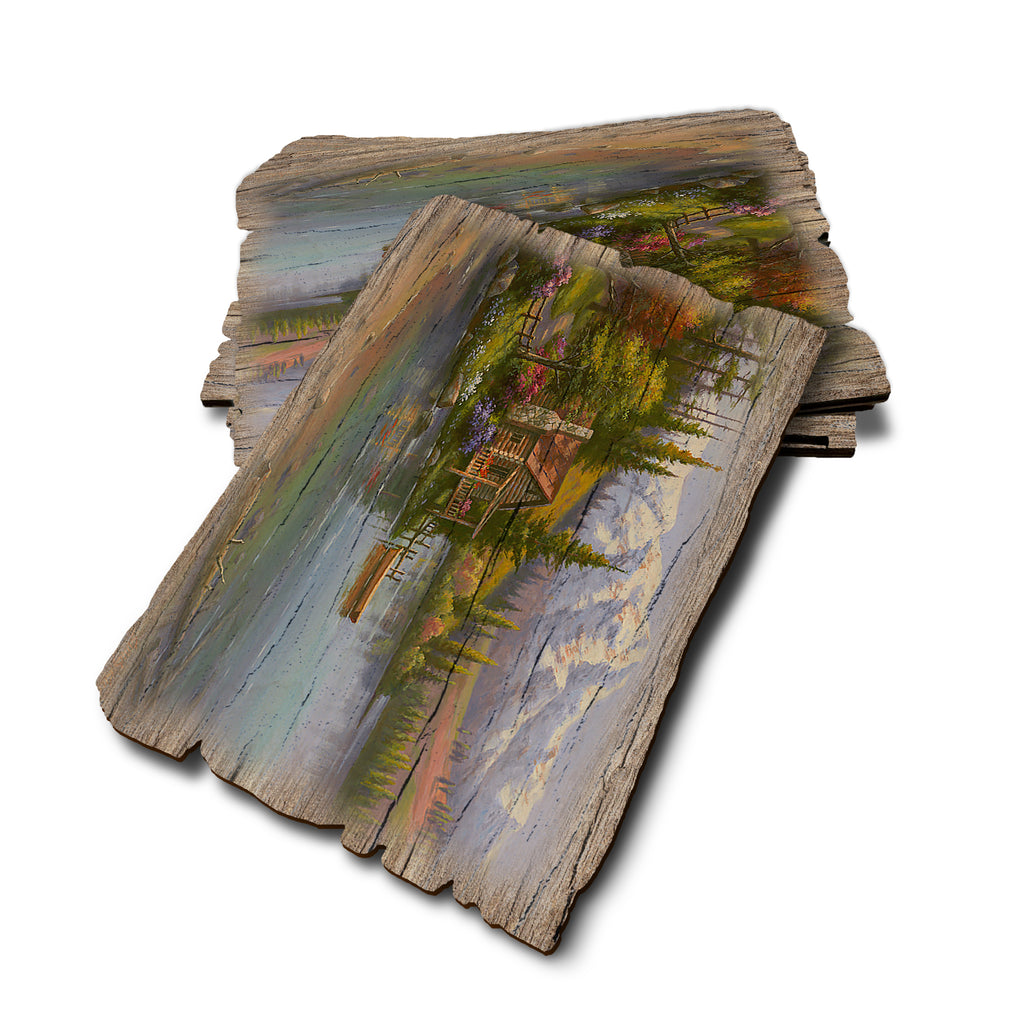 Kim's Perfect Setting - Weathered Edge Rustic Edge Postcard (5pk // $2.80ea)