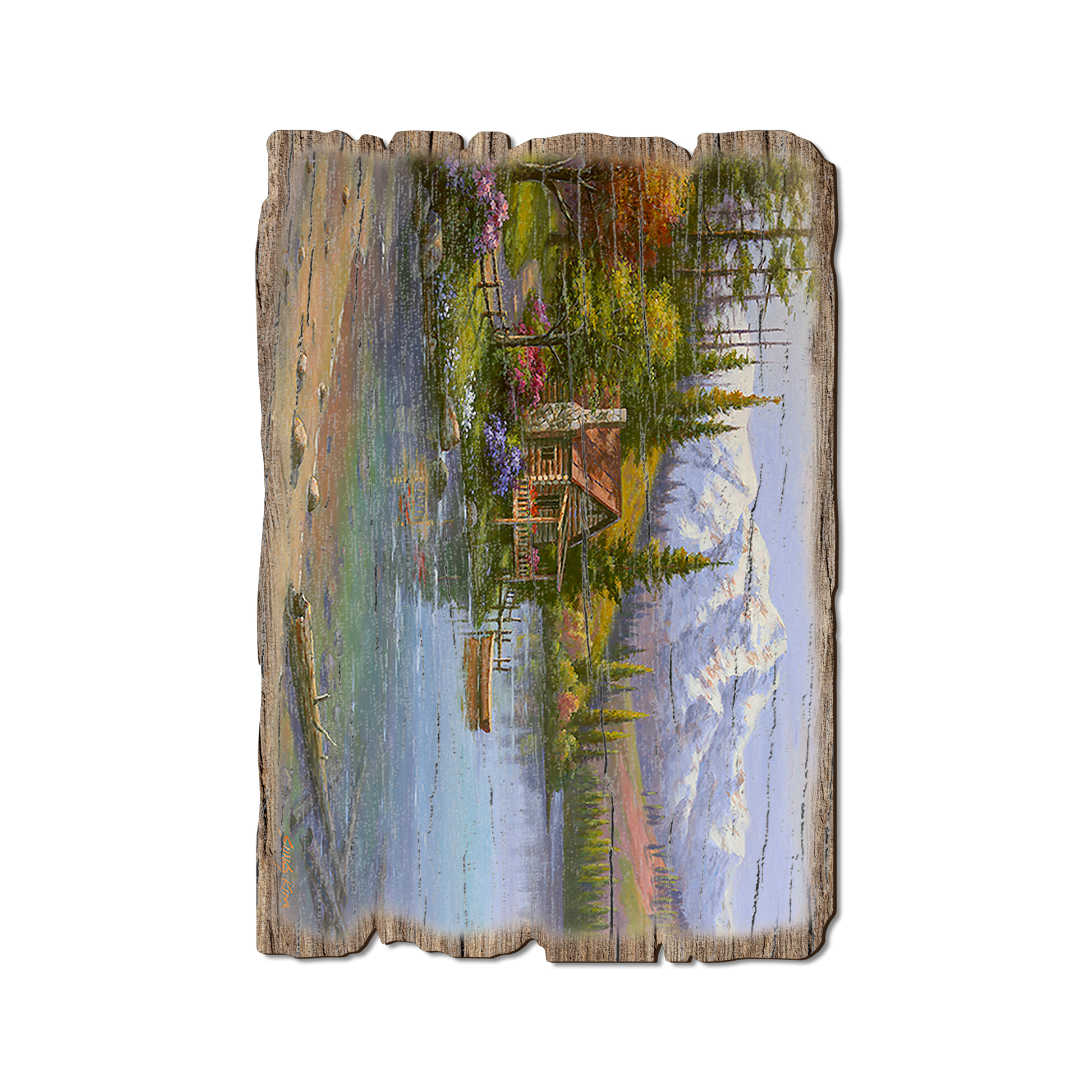 Postcard: Weathered Edge - Kim's Perfect Setting