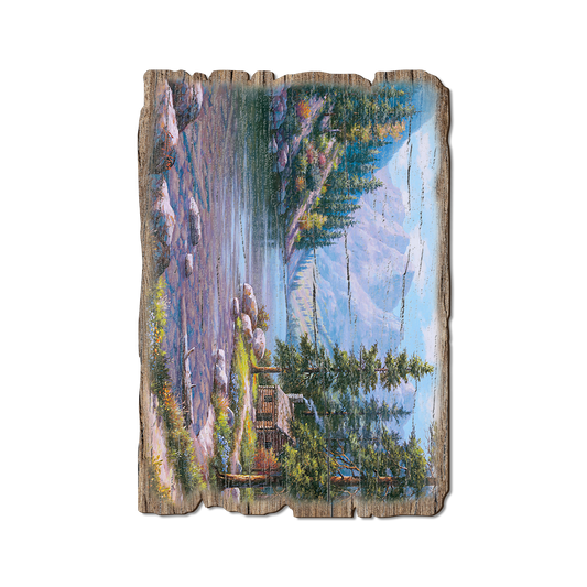 Greeting Card: Weathered Edge - Kim's River Cabin