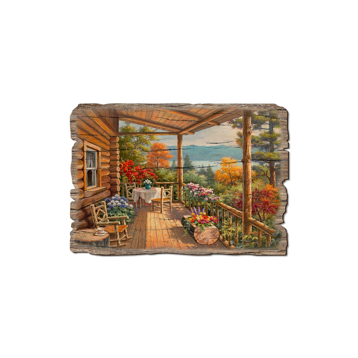 Kim's Summer Deck - Rustic Edge Postcards & Magnets Rustic Edge Magnet (5pk // $2.80ea)