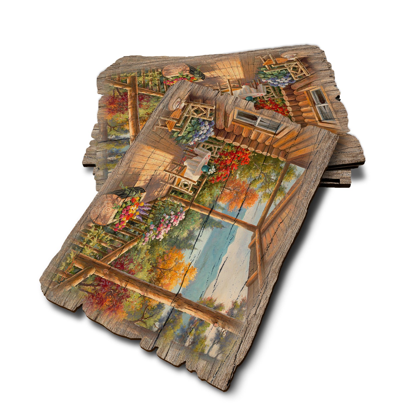 Kim's Summer Deck - Weathered Edge Rustic Edge Postcard (5pk // $2.80ea)