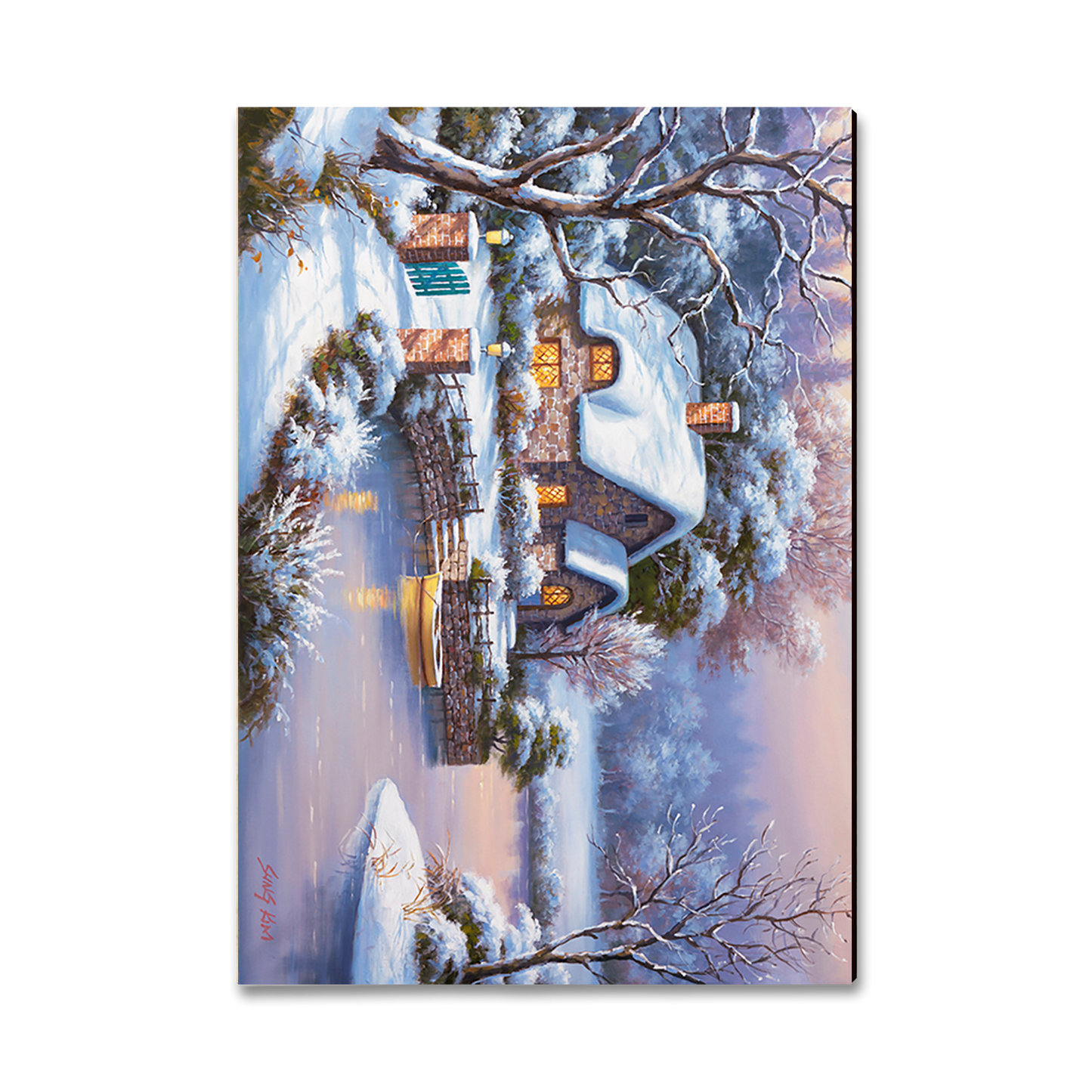 Ornament: Classic Edge - Kim's Winter Cottage