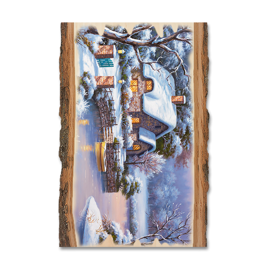 Greeting Card: Live Edge - Kim's Winter Cottage