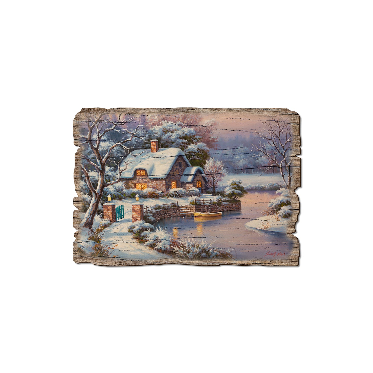 Kim's Winter Cottage - Rustic Edge Postcards & Magnets Rustic Edge Magnet (5pk // $2.80ea)