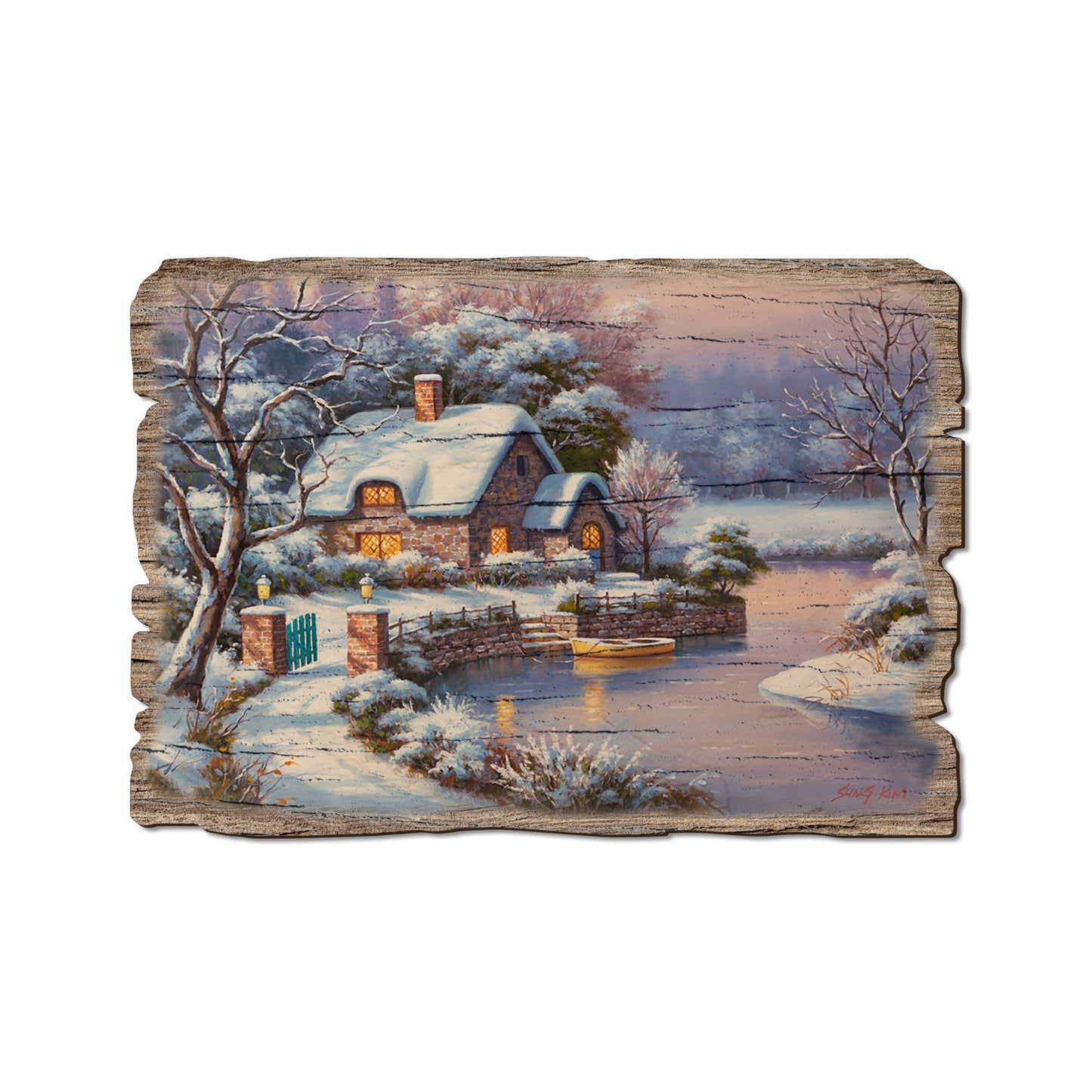 Kim's Winter Cottage - Rustic Edge Postcards & Magnets Rustic Edge Postcard (5pk // $2.80ea)