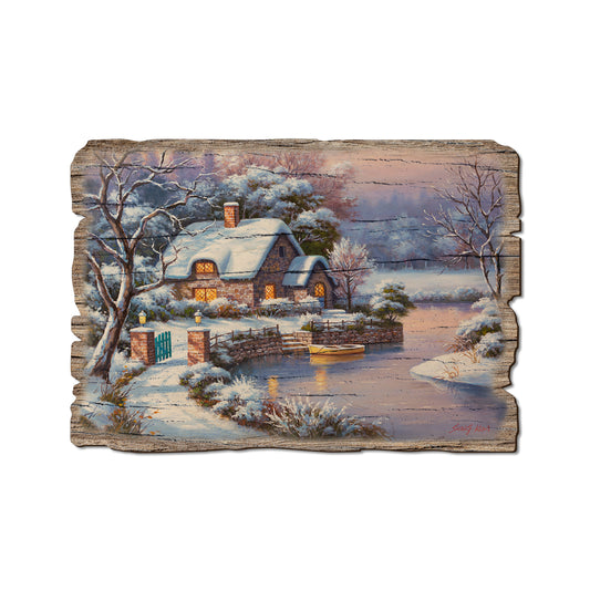 Kim's Winter Cottage - Rustic Edge Postcards & Magnets Rustic Edge Postcard (5pk // $2.80ea)