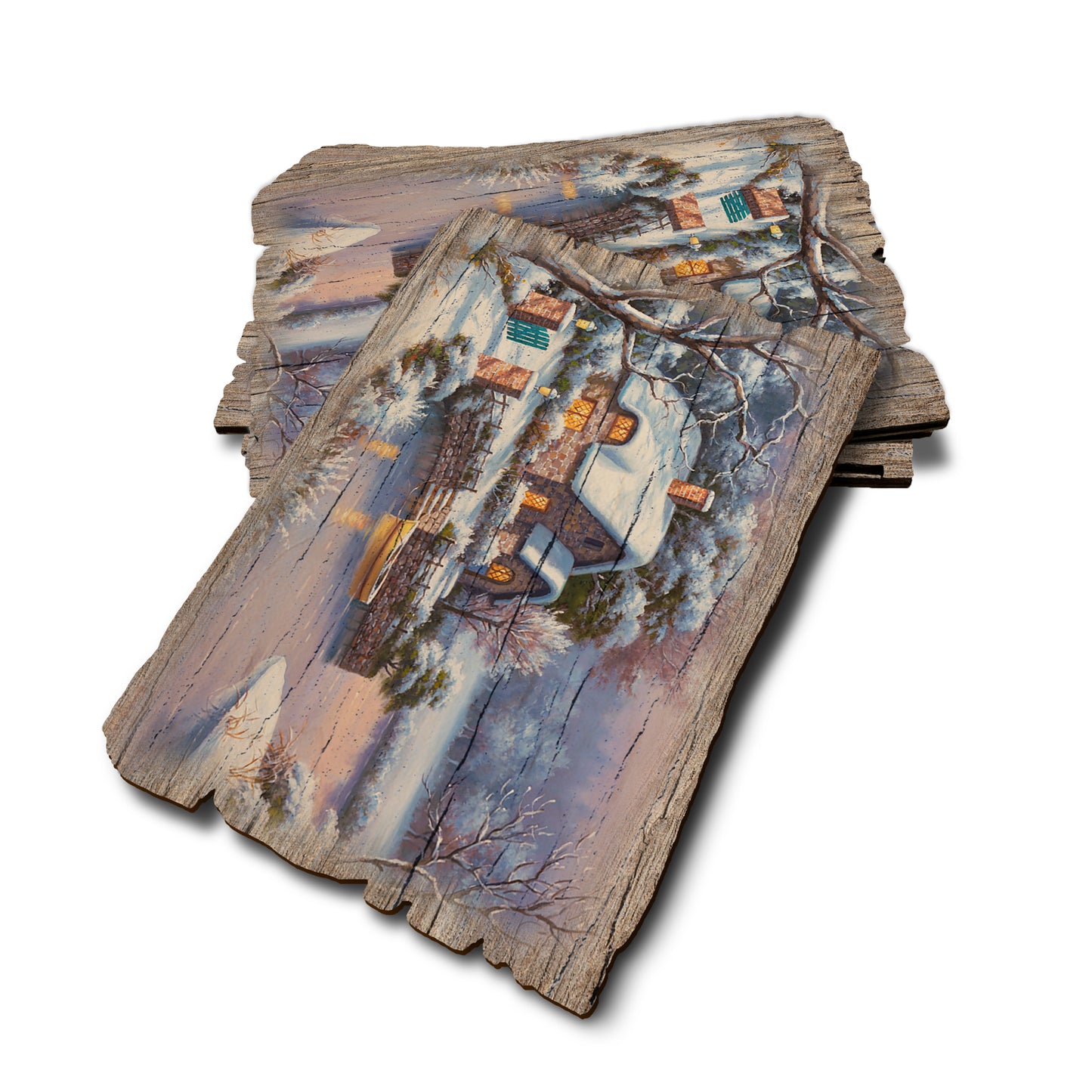 Kim's Winter Cottage - Weathered Edge Rustic Edge Postcard (5pk // $2.80ea)