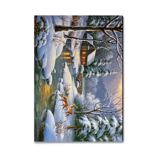 Magnet: Classic Edge - Kim's Winter Deer