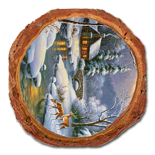 Coaster: Live Edge - Kim's Winter Deer