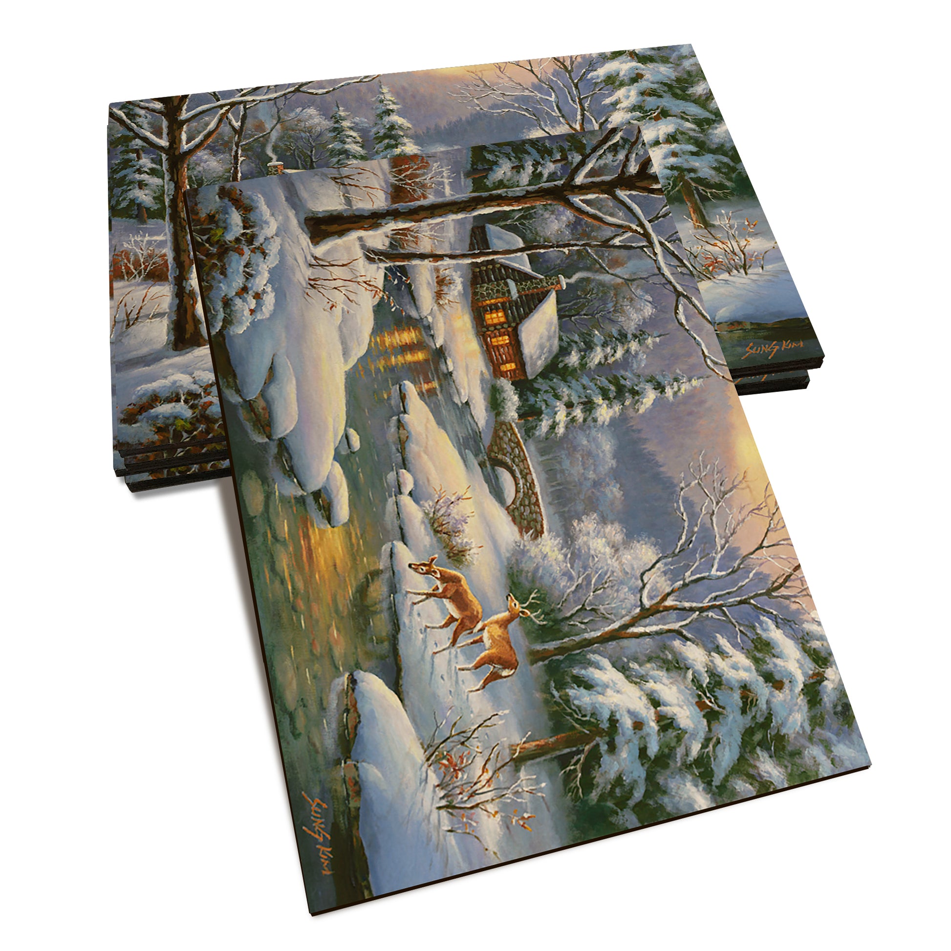 Kim's Winter Deer - Classic Edge Classic Edge Postcard (5pk // $2.80ea)