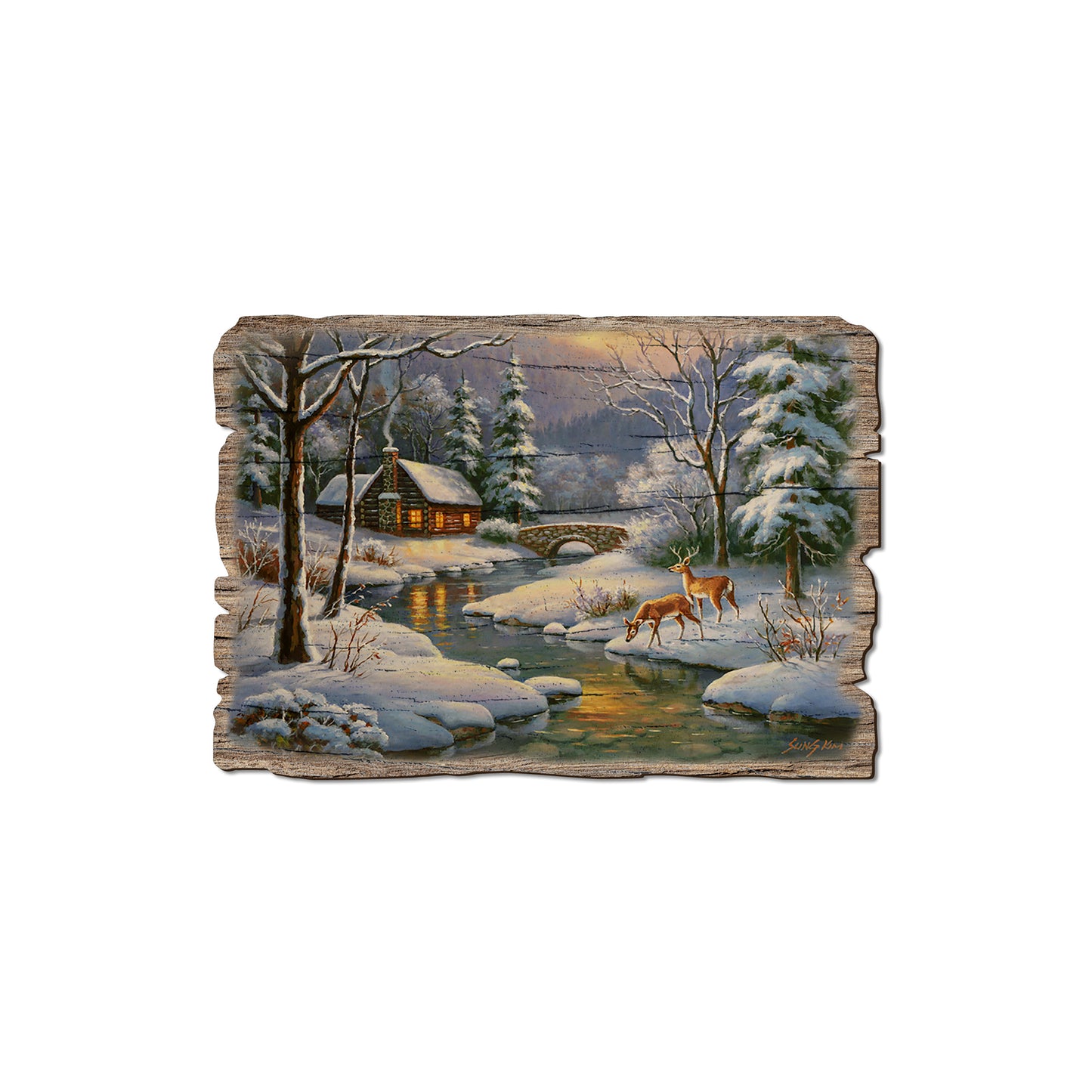 Kim's Winter Deer - Rustic Edge Postcards & Magnets Rustic Edge Magnet (5pk // $2.80ea)