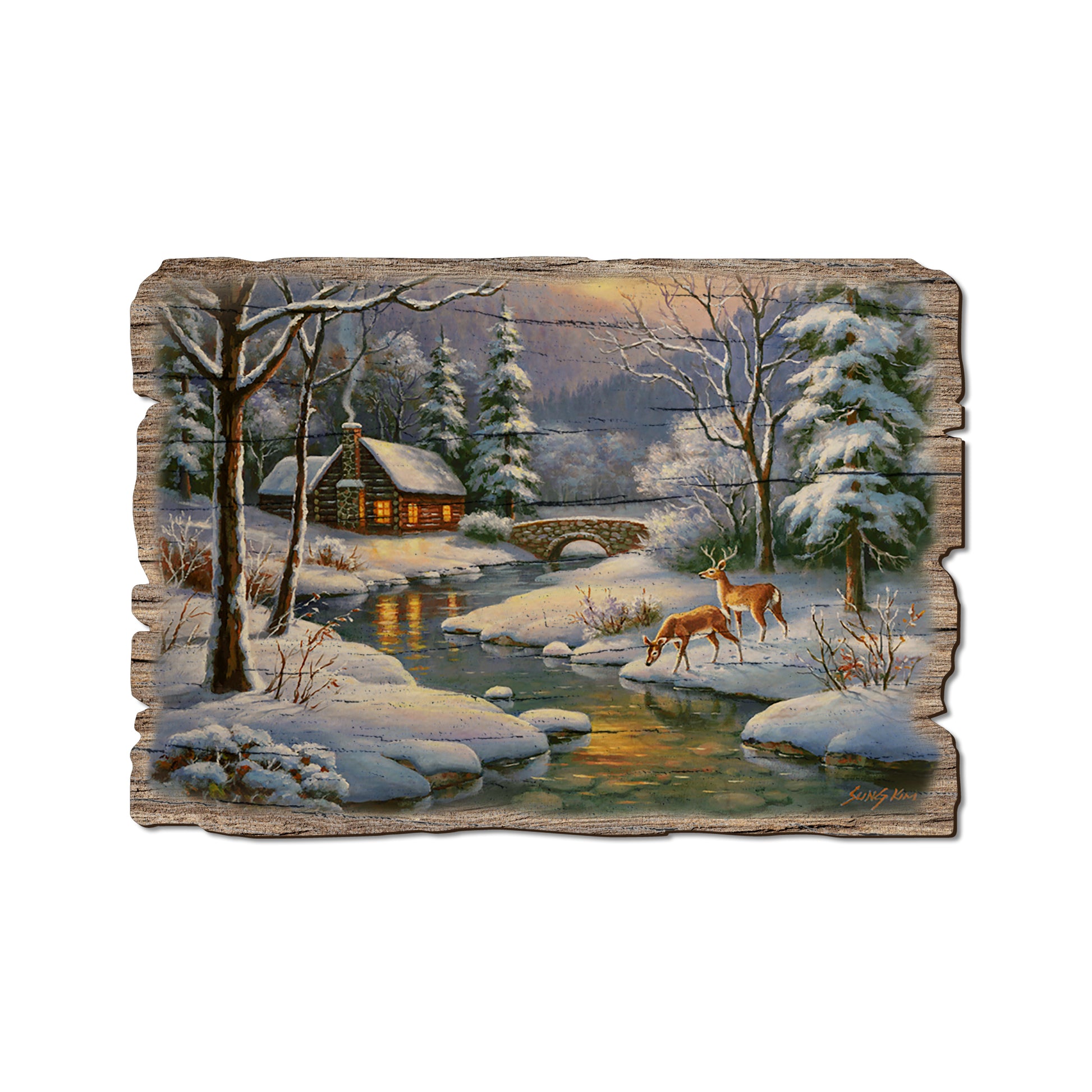 Kim's Winter Deer - Rustic Edge Postcards & Magnets Rustic Edge Postcard (5pk // $2.80ea)