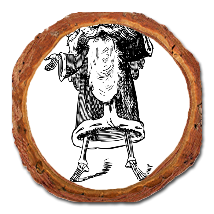 Coaster: Live Edge - Santa Line Art (Pack of 5)
